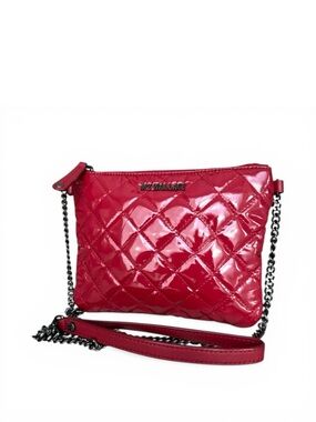🆕 MZ Wallace Lacquer Ruby Red  Crossbody Patent Quilted
